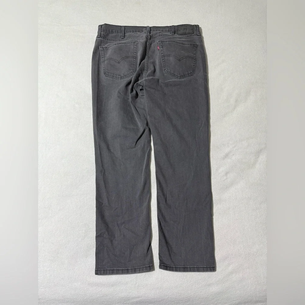 Levis Jeans Mens 37x29 Gray 541 Athletic Tapered‎ Mid Rise Stretch Dark Wash